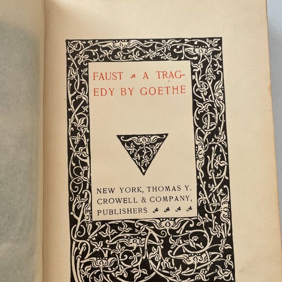 Goethe's Faust  Copyright 1882 Hardcover, Thomas Y. Crowell & Co. - Picture 13 of 16